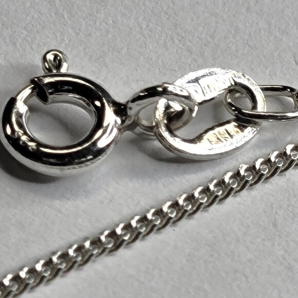 Mens 18 inch 925 Sterling Silver Italy Necklace, 925 Sterling Silver Chain - Picture 14 of 15